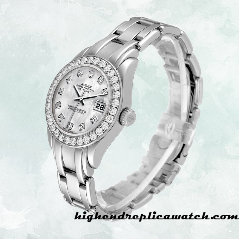 High End Replica Rolex Pearlmaster m80299-0061 Rolex Calibre 2813 Ladies Around 18mm - Image 3