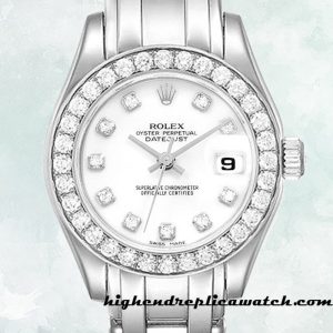 High End Replica Rolex Pearlmaster Ladies 80299 Rolex Calibre 2813 Around 18mm