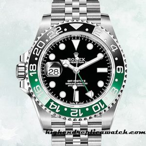 High End Replica Rolex GMT-Master M126720VTNR-0002 Men's Rolex Calibre 2836/2813 Hands and Markers Silver-tone
