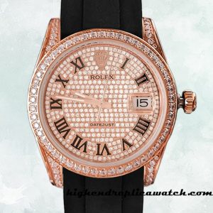 High End Replica Rolex Datejust Men's 116200 Rolex Calibre 2813 Rose Gold Dial Hands