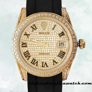 High End Replica Rolex Datejust 116238 Rolex Calibre 2813 Men's Champagne Dial Black-tone