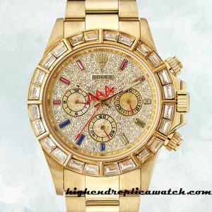 High End Replica Rolex Daytona 116568 Men's Mingzhu Engine Champagne Dial