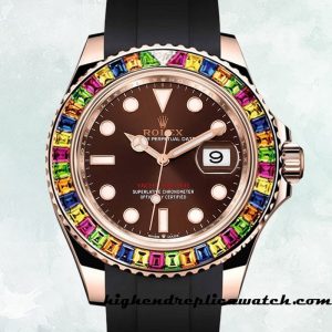 High End Replica Rolex Yacht-Master 116695 Rolex Calibre 2836/2813 Men's Brown Dial Automatic