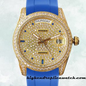 High End Replica Rolex Day-Date Men's Rolex Calibre 2813 118388 Automatic Champagne Dial