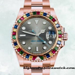 High End Replica Rolex Yacht-Master Rolex Calibre 2813 116695 Men's Automatic Rose Gold-tone