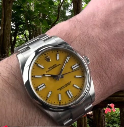 High End Replica Rolex Oyster Perpetual Rolex Calibre 2836/2813 m124300-0004 Unisex Around 15mm Yellow Dial photo review
