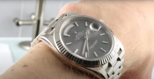 High End Replica Rolex Day-Date Rolex Calibre 2836/2813 m228206-0045 Men's 15mm Hands and Markers photo review