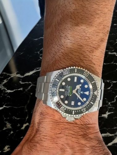 High End Replica Rolex Sea-Dweller 116660-98210 Men's Rolex Calibre 2836/2813 Deep Blue Dial photo review