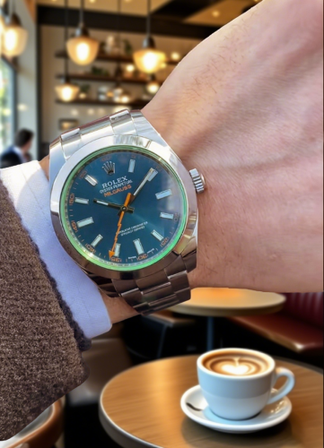 High End Replica Rolex Milgauss m116400gv-0002 Men's Rolex Calibre 2813 Blue Dial photo review