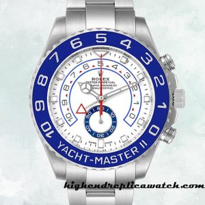 High End Replica Rolex Yacht-master Ii Rolex Calibre 7750/Mingzhu Engine m116680-0002 Men's Hands and Markers
