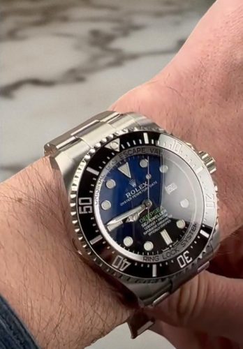 High End Replica Rolex Sea-Dweller Men's m126660-0002 Rolex Calibre 2836/2813 Deep Blue Dial Hands and Markers photo review