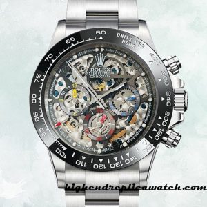 High End Replica Rolex Daytona Men's Mingzhu Engine Skeleton Limited Edition Skeleton Dial 15mm