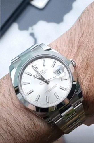 High End Replica Rolex Datejust Men's 126234SSJ Rolex Calibre 2836/2813 Silver Dial photo review