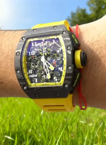 High End Replica Richard Mille RM 011 Men RM 011-031 50*40mm Black photo review