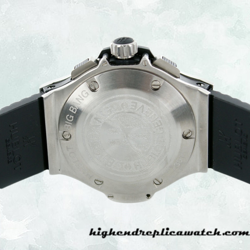High End Replica Hublot Big Bang Men's 301.SB.131.RX 44mm Black Dial Silver-tone - Image 4