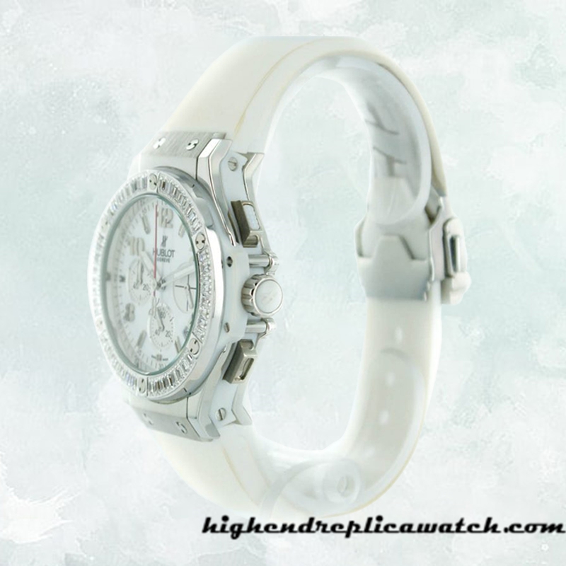 High End Replica Hublot Big Bang 342.SE.230.RW.114 Ladies 38mm Quartz Rubber Band - Image 3