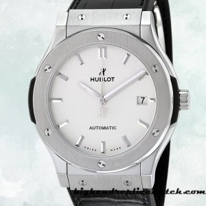 High End Replica Hublot Classic Fusion 43mm/42mm/45mm Men's 511.NX.2611.LR White Dial Silver-tone