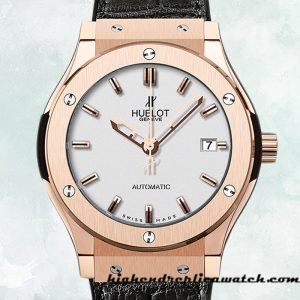 High End Replica Hublot Classic Fusion 511.OX.2610.LR Men's 43mm White Dial Leather Strap