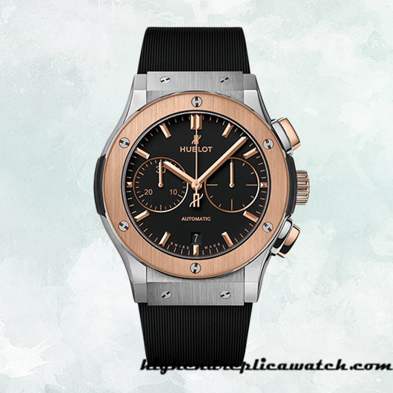 High End Replica Hublot Classic Fusion 45mm 521.NO.1181.RX Men's Black Dial Silver-tone - Image 2