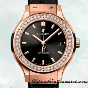 High End Replica Hublot Classic Fusion 33mm Ladies 565.OX.1480.LR.1604 Leather Strap