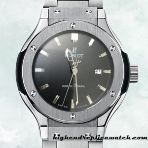 High End Replica Hublot Classic Fusion 43mm 581.NX.1170.NX Men's Black Dial Bracelet