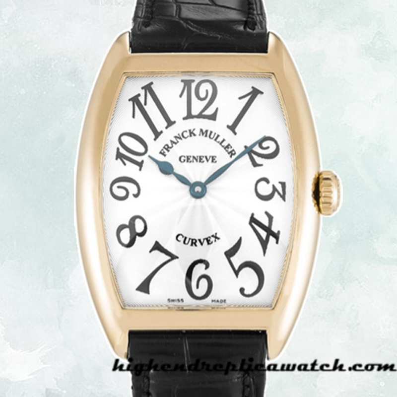 High End Replica Franck Muller Cintrée Curvex 7502QZ 30mm Men's Rose Gold-tone Quartz