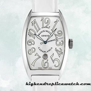 High End Replica Franck Muller Casablanca 8880 C DT 39mm Men's Silver-tone White Dial