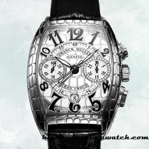 High End Replica Franck Muller Croco 40mm Men's 8880 CC AT IRO CRO Silver-tone