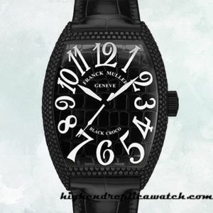 High End Replica Franck Muller Croco 40mm Men's 8880 CH BLK CRO Stainless Steel Black-tone