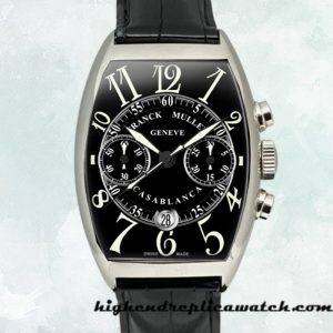 High End Replica Franck Muller Casablanca 40mm Men's 8885 C CC DT Black Dial Stainless Steel