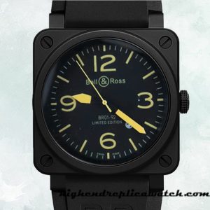High End Replica Bell&Ross Instruments Men's Black Dial Automatic 42mm BR01-92