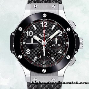 High End Replica Hublot Big Bang Men's 44mm 301.SB.131.RX Rubber Band Black Dial