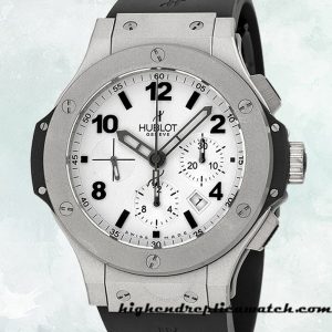 High End Replica Hublot Big Bang Men 301.TI.450.RX 44mm White Dial Rubber Band