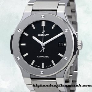 High End Replica Hublot Classic Fusion 45mm Men's 510.NX.1170.NX Automatic Silver-tone