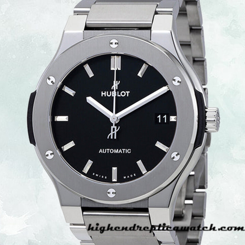 High End Replica Hublot Classic Fusion 45mm Men's 510.NX.1170.NX Automatic Silver-tone