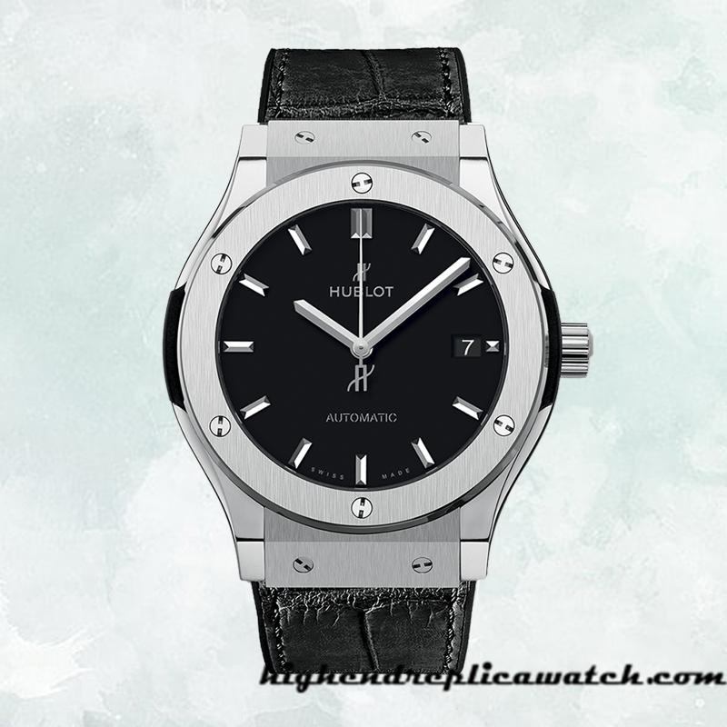 High End Replica Hublot Classic Fusion 43mm/42mm/45mm Men's 511.NX.1171.LR/542.NX.1171.LR Black Dial - Image 2