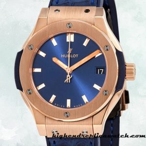High End Replica Hublot Classic Fusion Ladies 581.OX.7180.LR 33mm Leather Strap