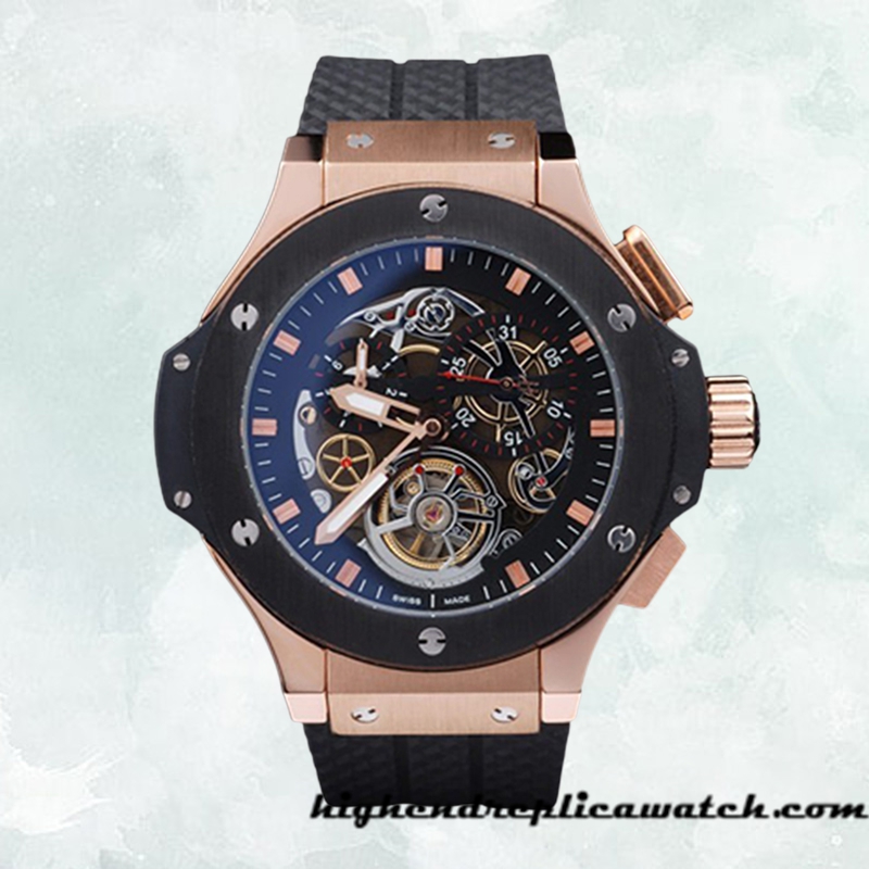 High End Replica Hublot Big Bang 48mm BigbangSKSR-002 Men Skeleton Dial - Image 2