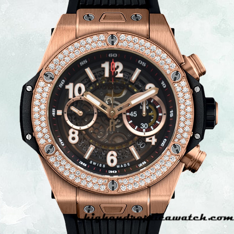 High End Replica Hublot Big Bang 411.OX.1180.RX.1104 44mm Men Black Dial Automatic