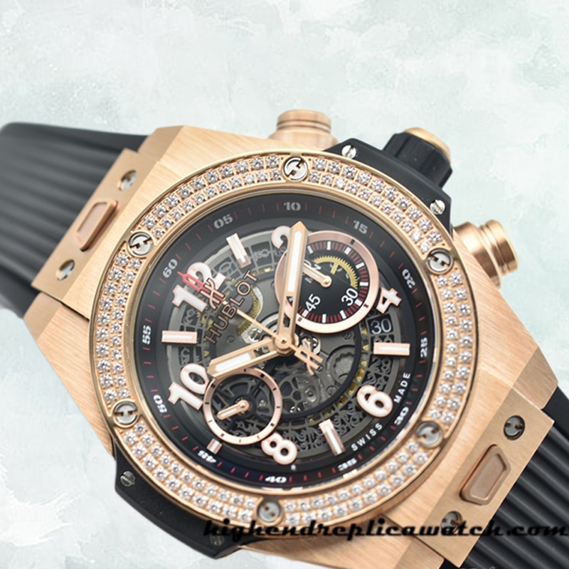 High End Replica Hublot Big Bang 411.OX.1180.RX.1104 44mm Men Black Dial Automatic - Image 3