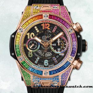 High End Replica Hublot Big Bang 44mm 411.OX.9910.LR.0999-001 Men Rubber Band