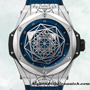 High End Replica Hublot Big Bang 44mm 415.NX.7179.VR.MXM18 Men Blue Dial