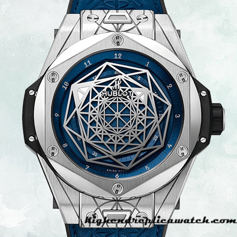 High End Replica Hublot Big Bang 44mm 415.NX.7179.VR.MXM18 Men Blue Dial