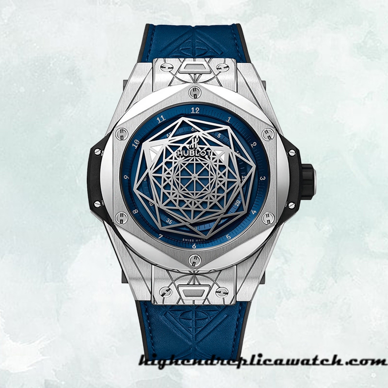 High End Replica Hublot Big Bang 44mm 415.NX.7179.VR.MXM18 Men Blue Dial - Image 2