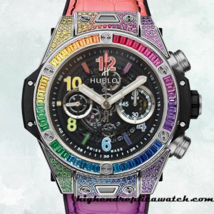 High End Replica Hublot Big Bang 44mm Men 421.NX.1117.LR.0999 Leather Strap Automatic