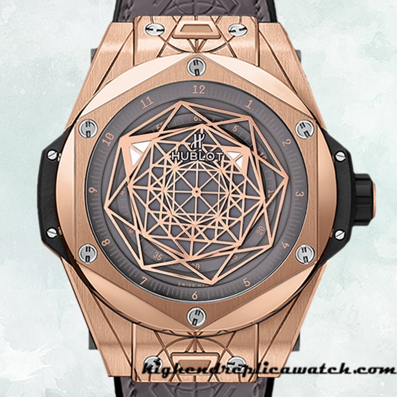 High End Replica Hublot Big Bang 44mm 465.OS.7048.VR.1204.MXM20-001 Men Rose Gold-tone Automatic