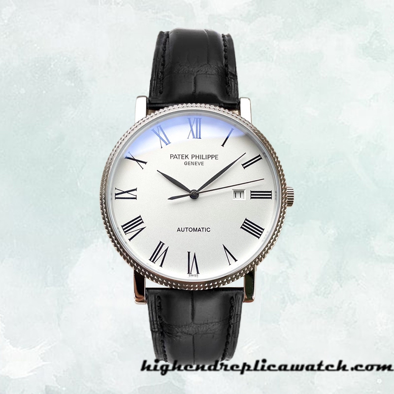 High End Replica Patek Philippe Calatrava CalatravaWRL006 40mm Men's Automatic Leather Strap - Image 2