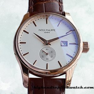 High End Replica Patek Philippe Calatrava Men's CalatravaWSL017 40mm White Dial