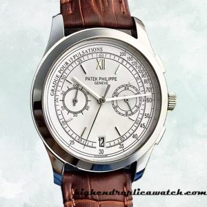 High End Replica Patek Philippe Complications Men's 40mm ComplicationsWSL026 White Dial Quartz