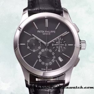 High End Replica Patek Philippe Grand Complications 40mm Men's GrandBKSL028 Silver-tone Black Dial